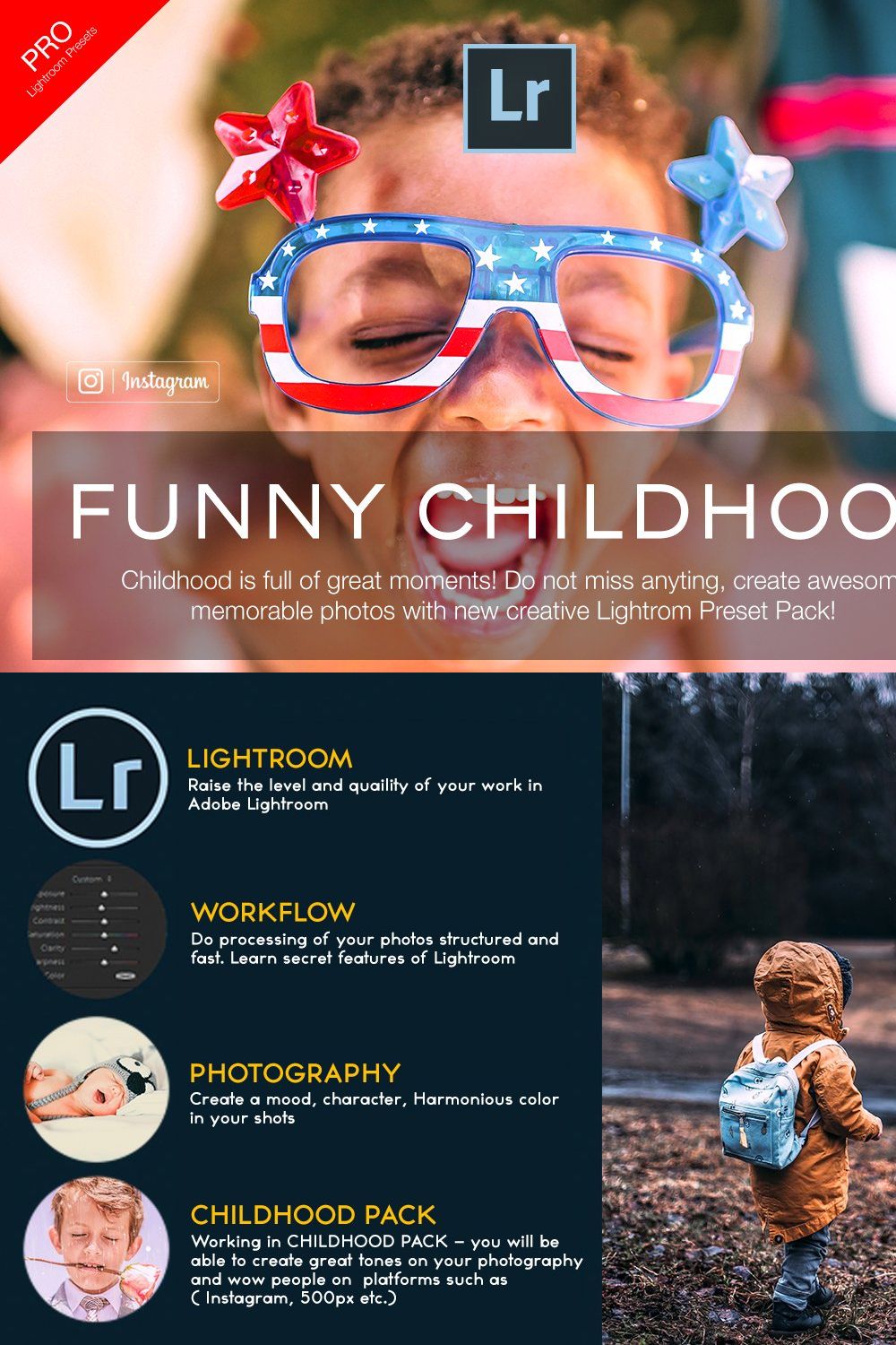 Family Lightroom Presets pinterest preview image.