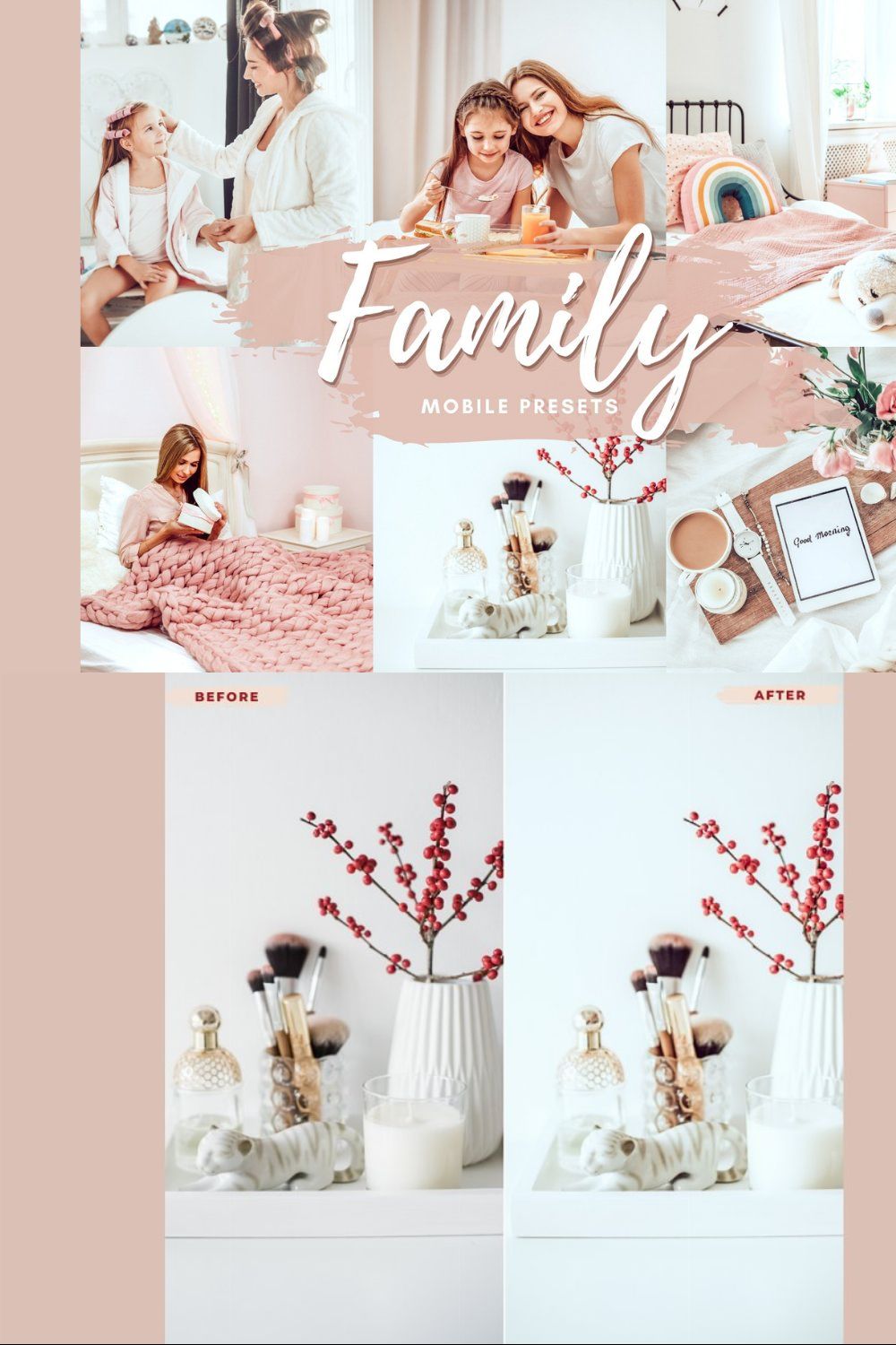 FAMILY Mobile Lightroom Presets pinterest preview image.