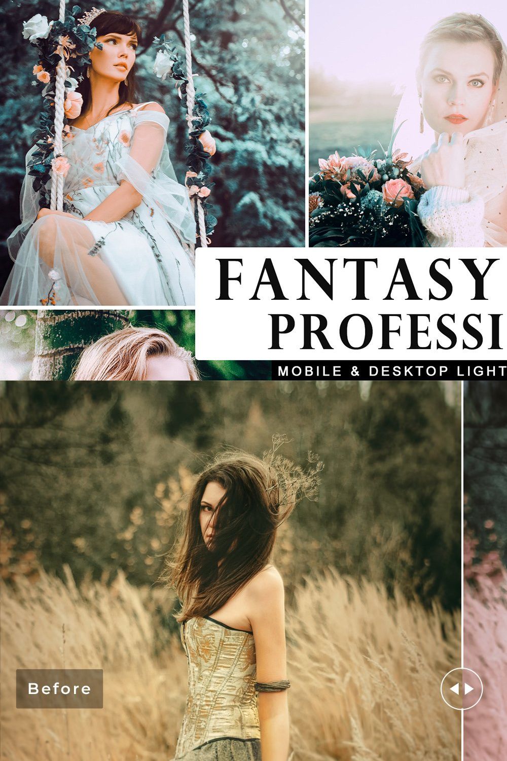 Fantasy Dark Professional Presets pinterest preview image.