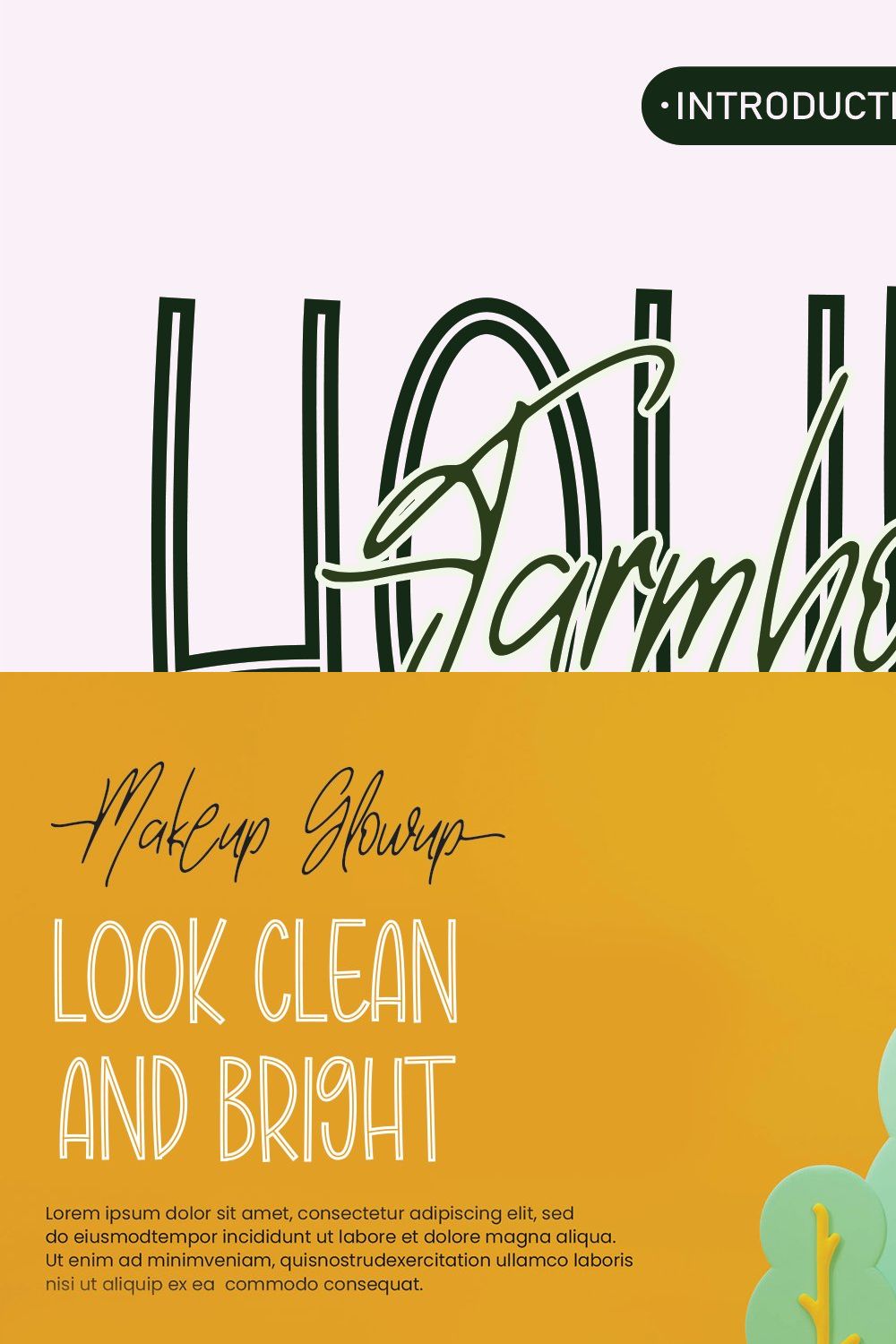 Farmhouse Holiday | Font Duo pinterest preview image.