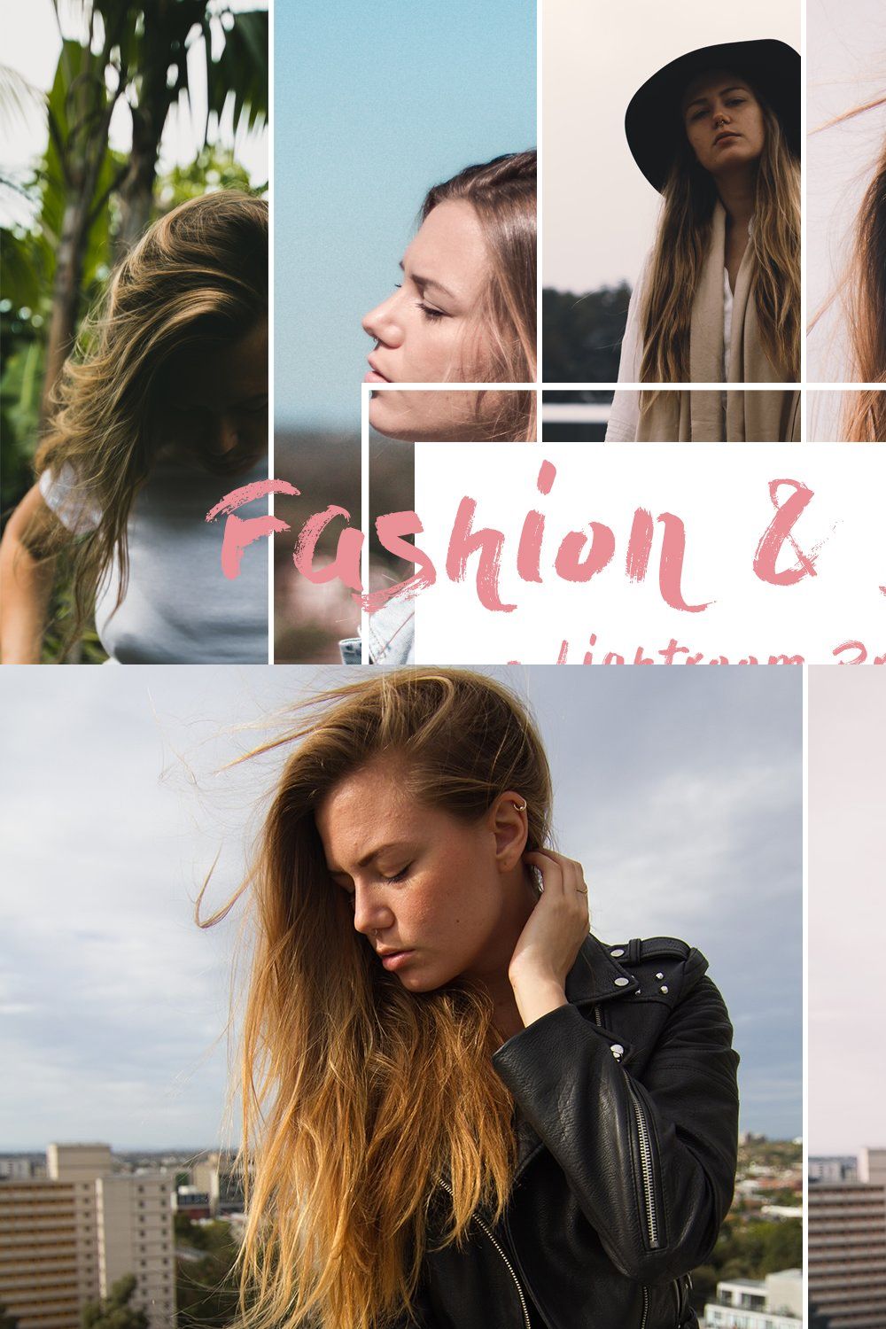 Fashion & Blogger Lightroom presets pinterest preview image.