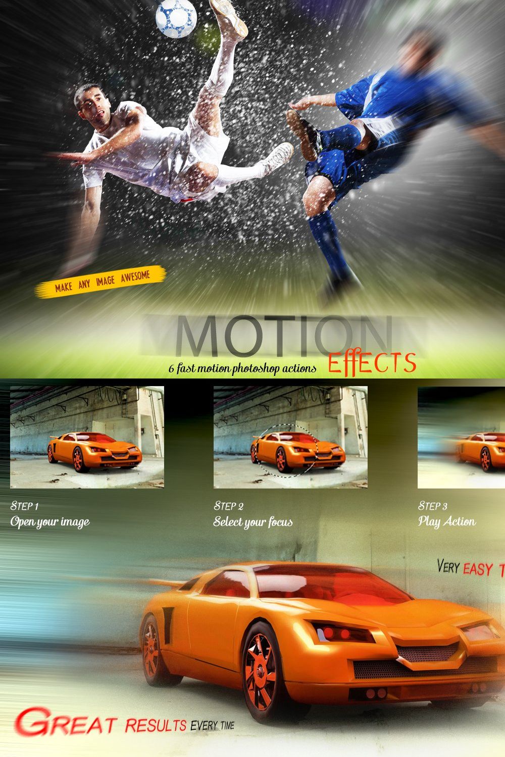 Fast Motion Effects pinterest preview image.