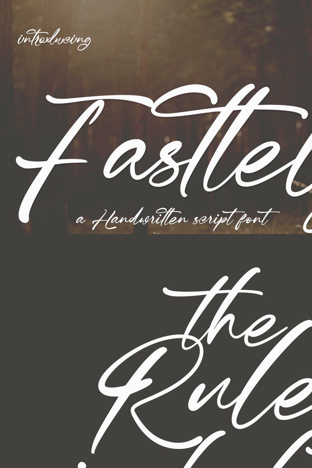 Fasttelyo Signature Script Font pinterest preview image.