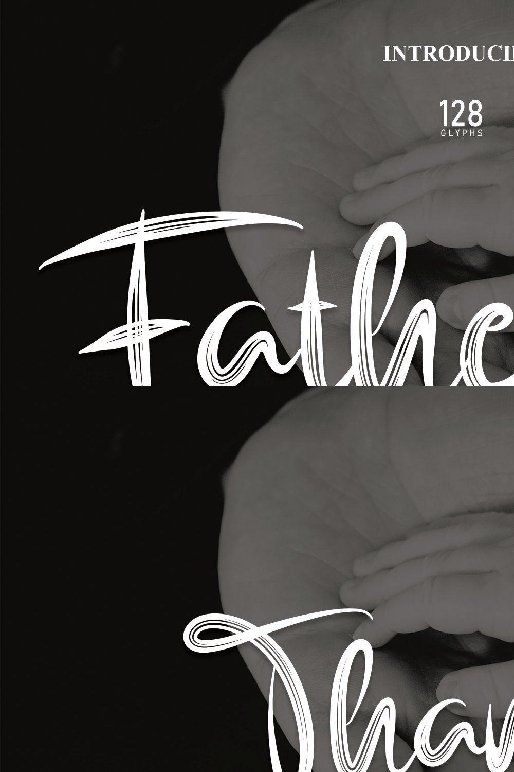 Fatherday | Script Font pinterest preview image.