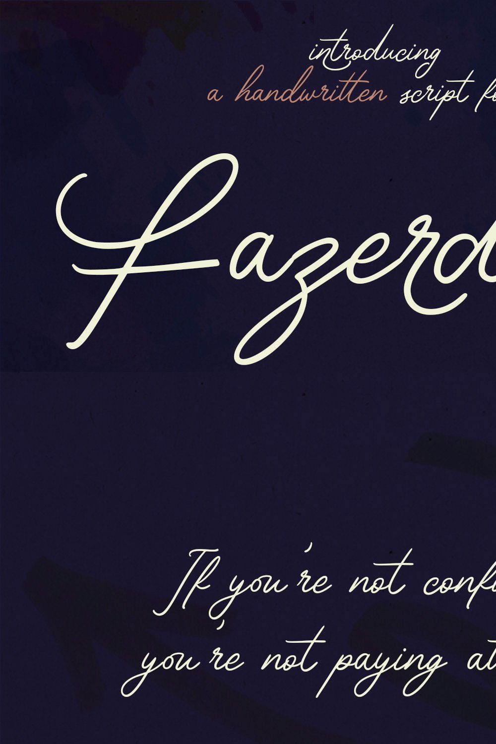 Fazerdaze Script Font pinterest preview image.