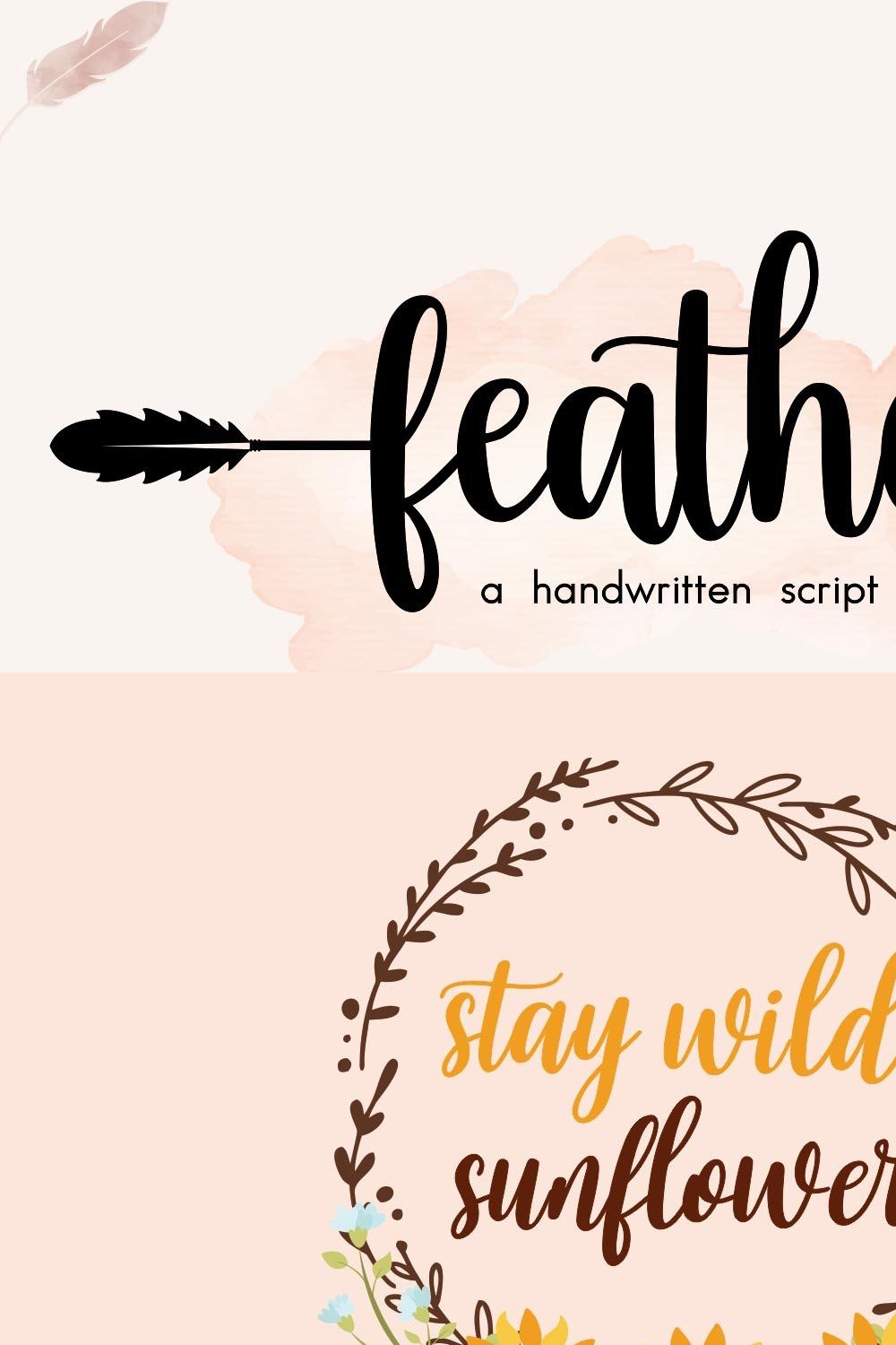 Feather pinterest preview image.