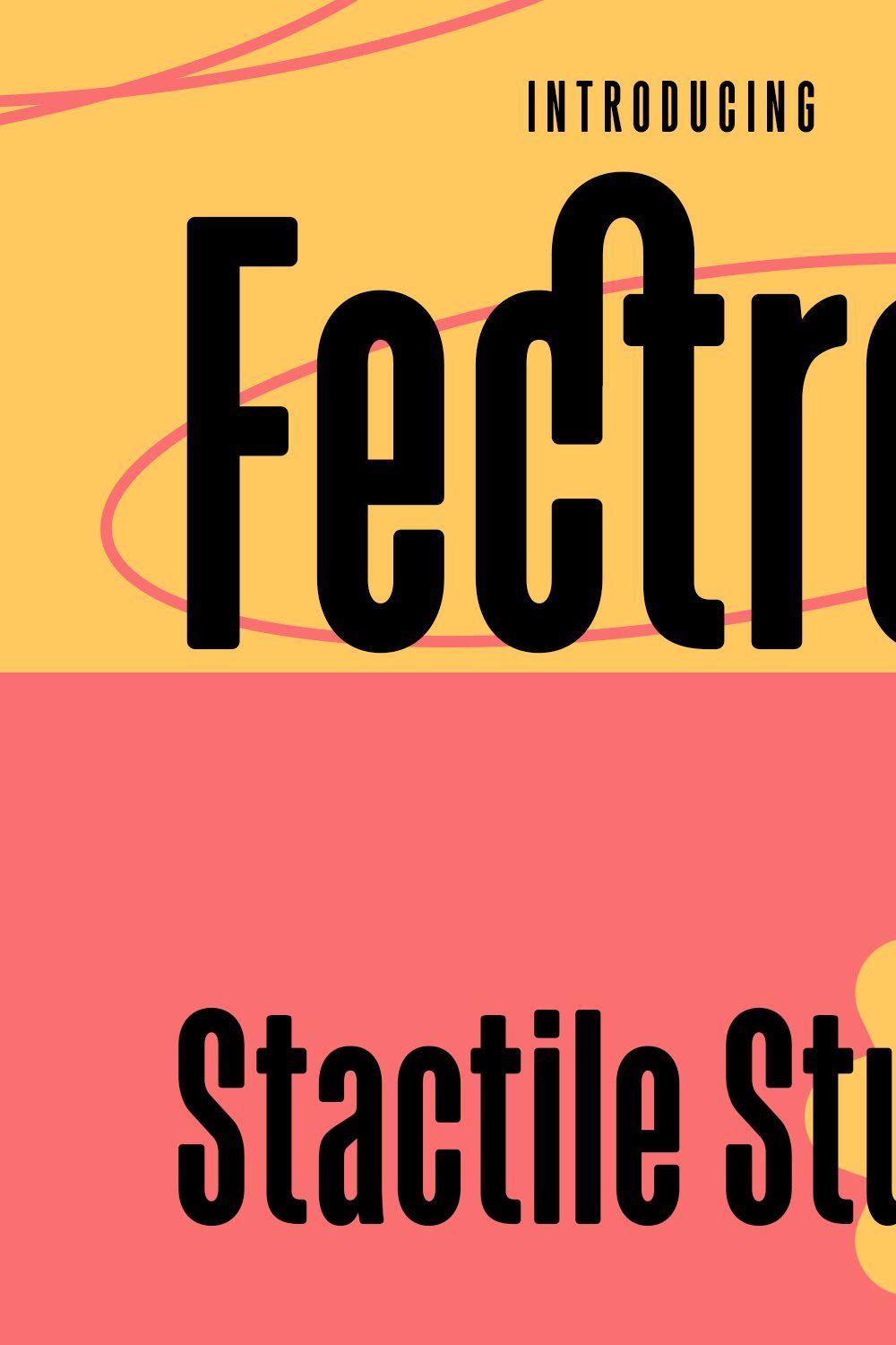 Fectron Condensed Sans Font pinterest preview image.
