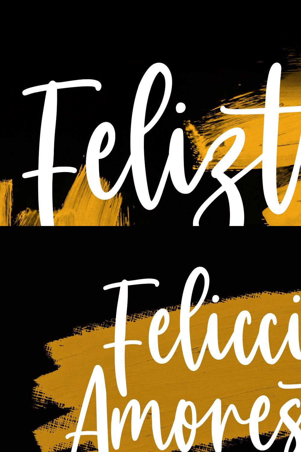 Feliztha Handwritten Script Font pinterest preview image.