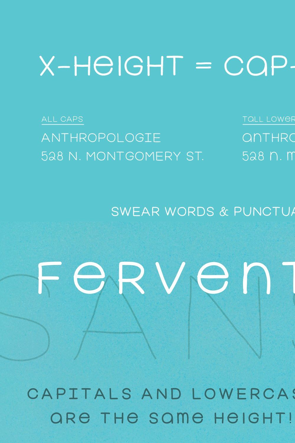 Fervent Sans [8 weights] pinterest preview image.