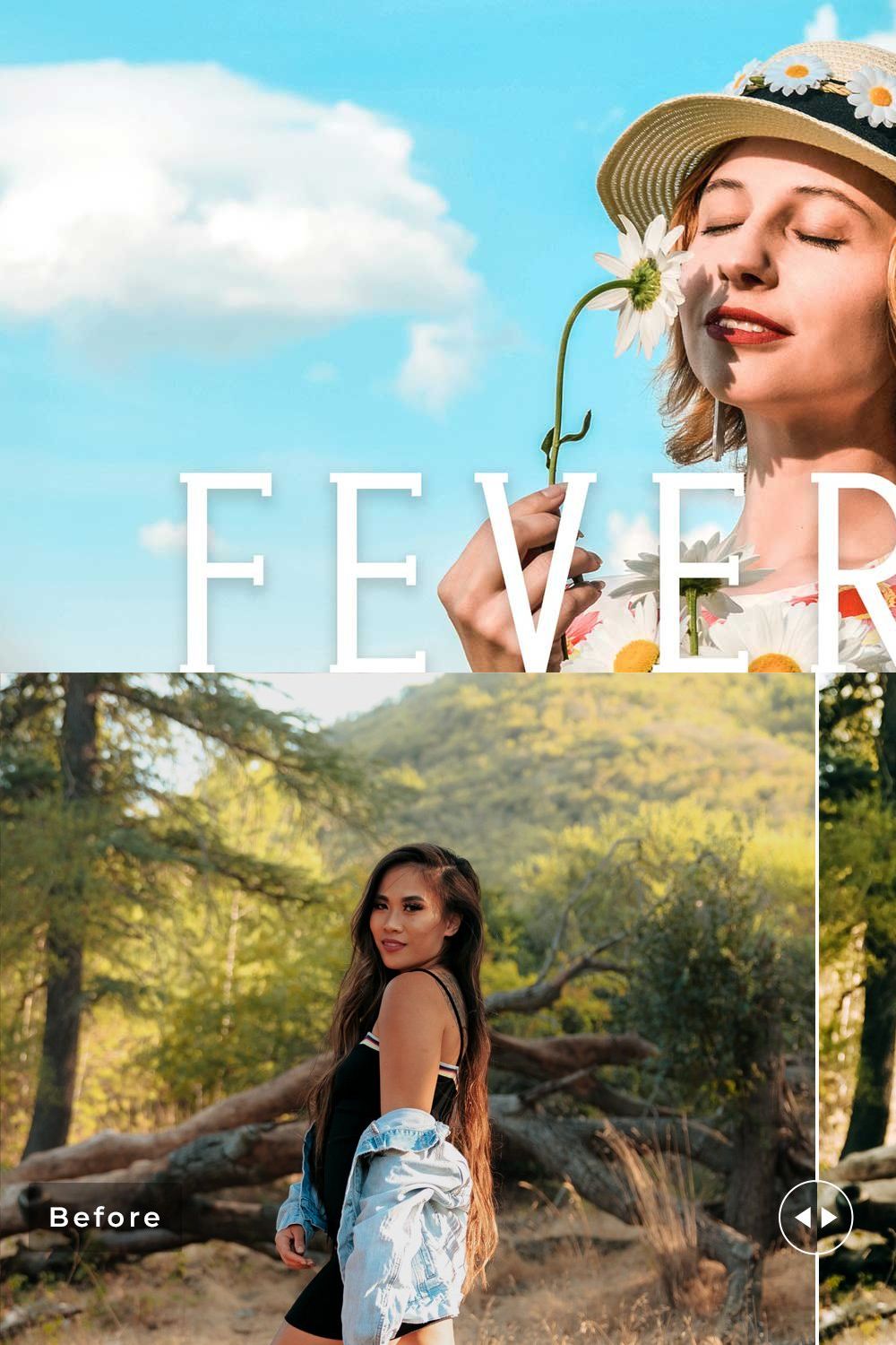 Feverfew Pro Lightroom Presets pinterest preview image.