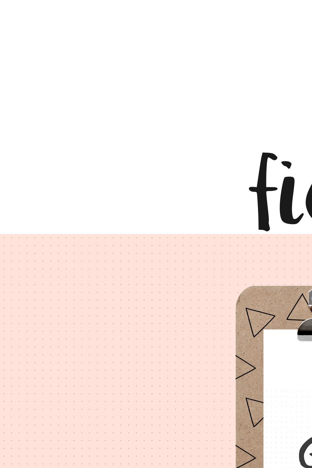 Fickle — A Handwritten Semi-Script pinterest preview image.