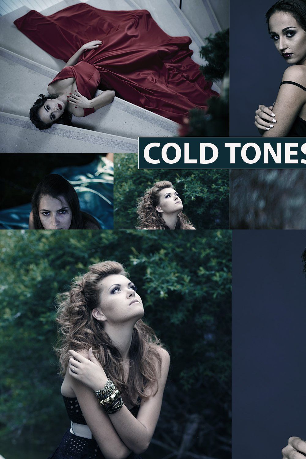 Film Cold LUTS for Photos & Videos pinterest preview image.