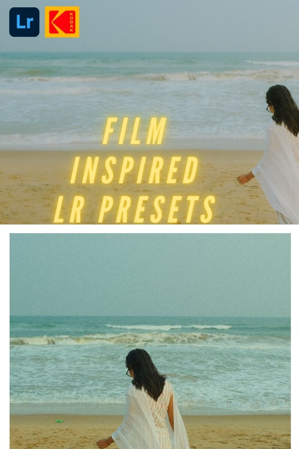 Film Inspired LR Presets Pack 02 pinterest preview image.
