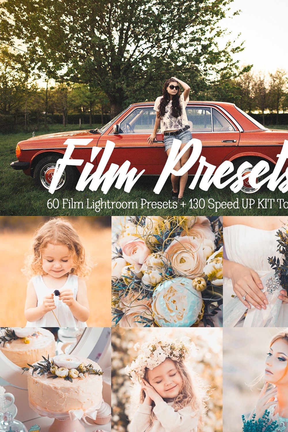 Film Lightroom Presets pinterest preview image.