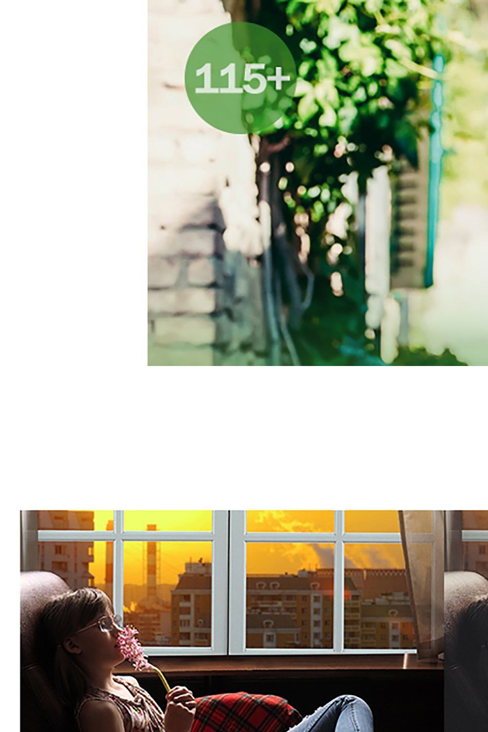 Film Look Lightroom Presets pinterest preview image.