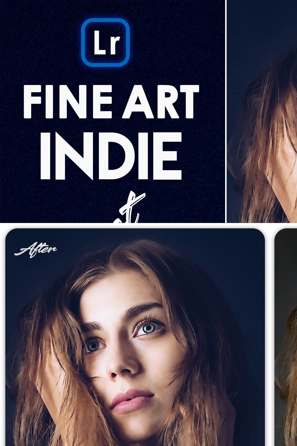 Fine-Art Indie Lightroom Presets pinterest preview image.