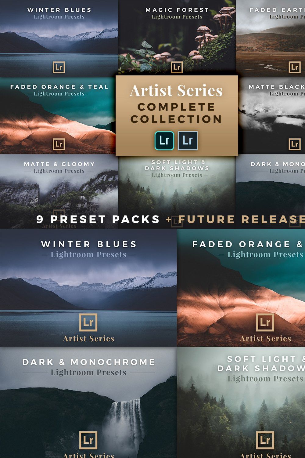 Fine Art Lightroom Presets - Bundle pinterest preview image.