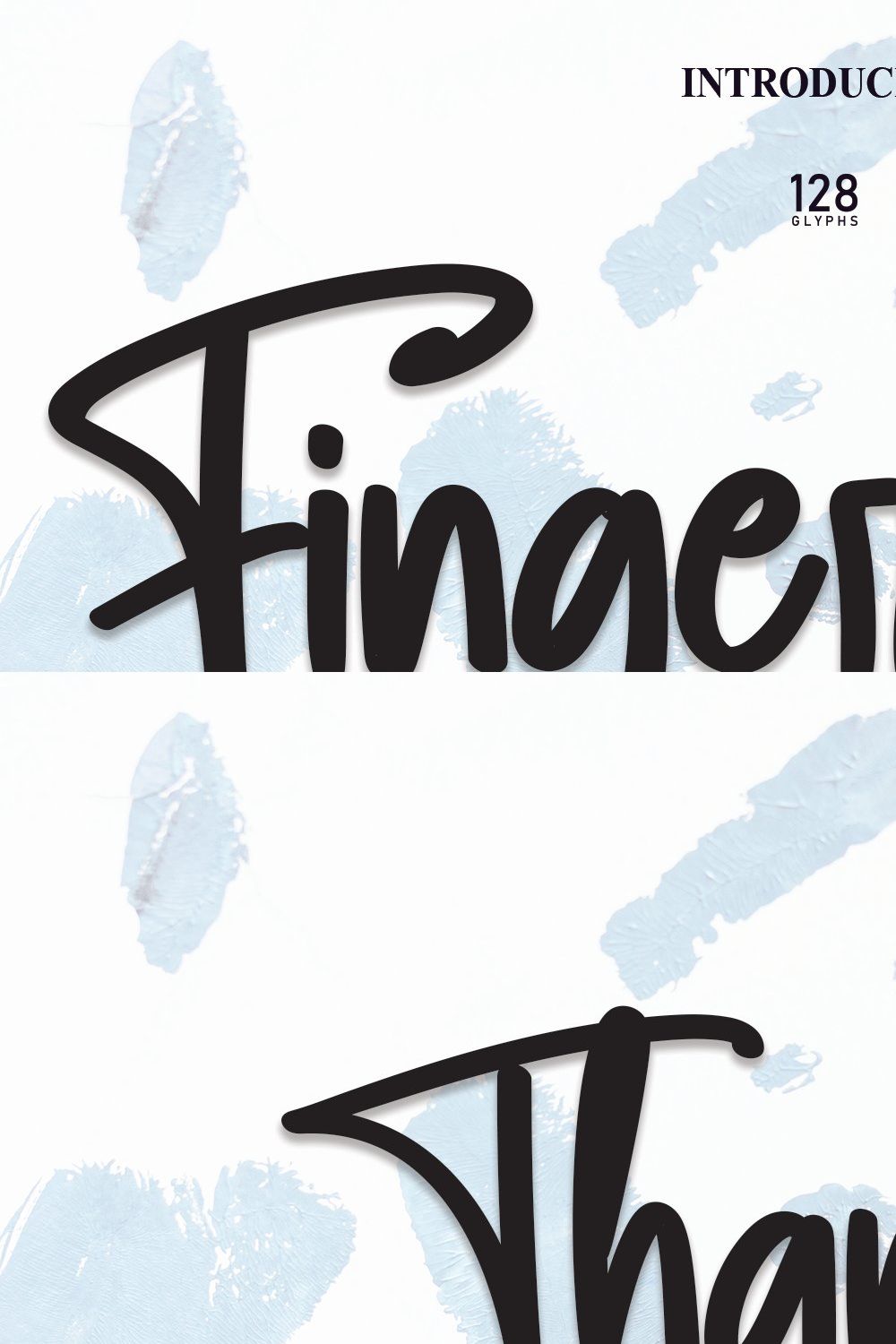 Fingerprint | Script Font pinterest preview image.