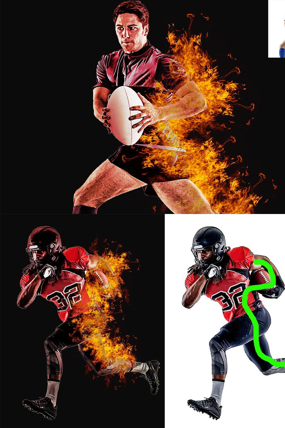 Fire Photoshop Action Vol.2 pinterest preview image.