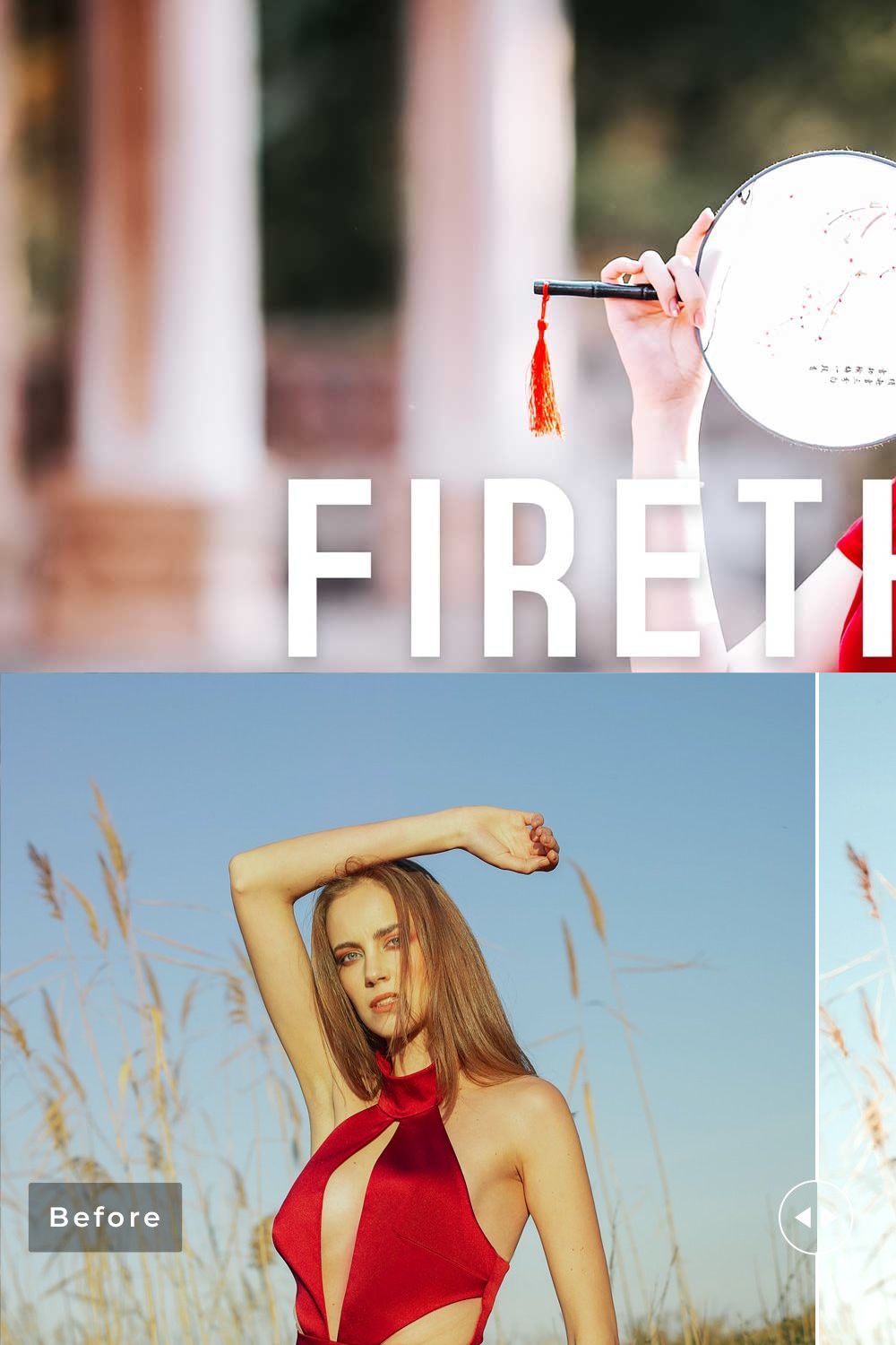 Firethorn Pro Lightroom Presets pinterest preview image.