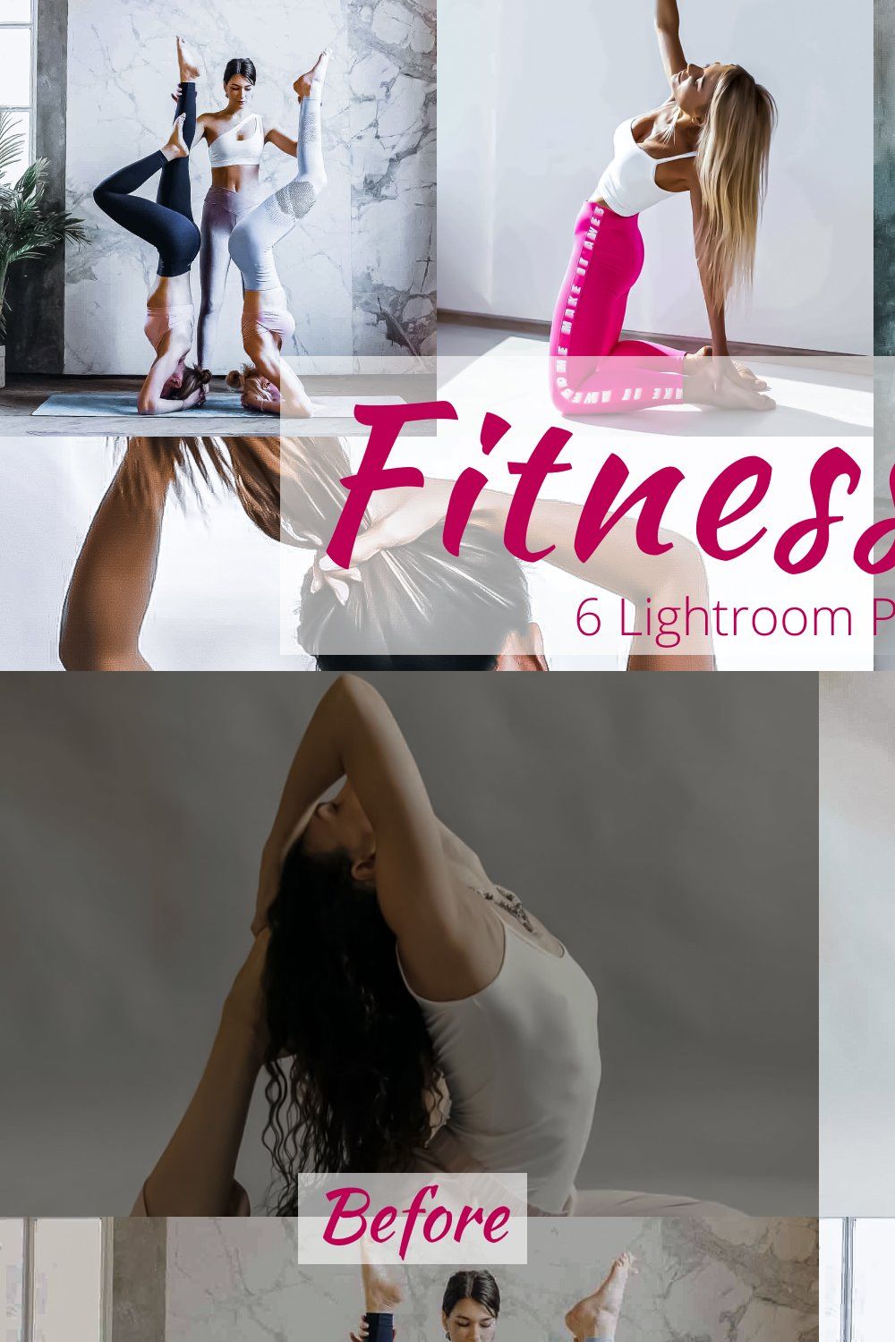 Fitness Girl - Lightroom Presets Set pinterest preview image.