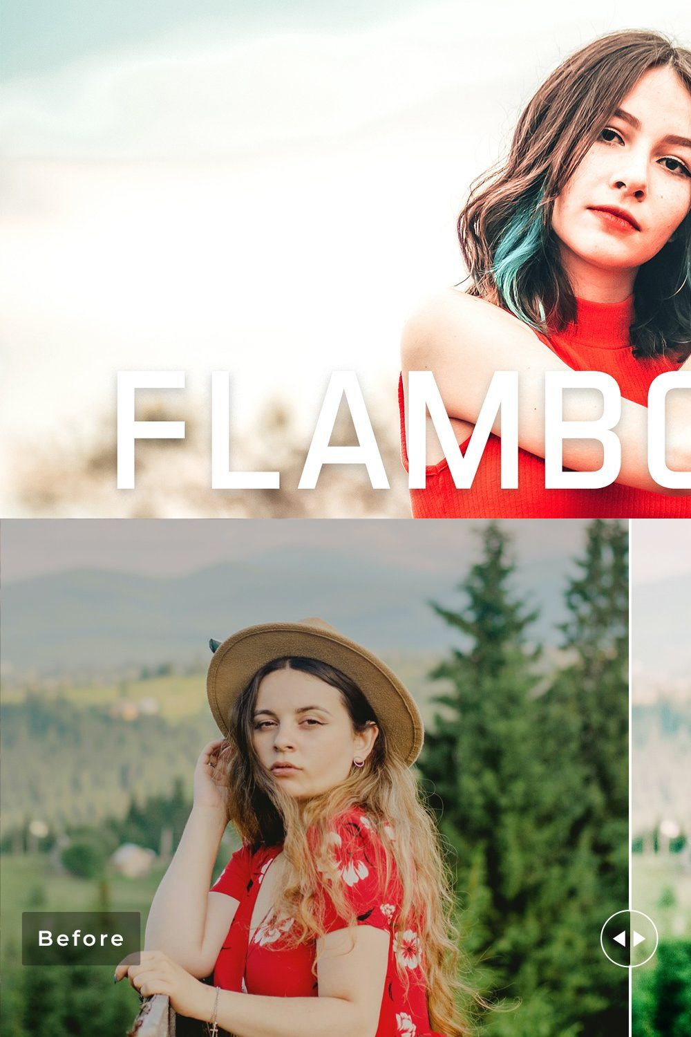 Flamboyant Pro Lightroom Presets pinterest preview image.