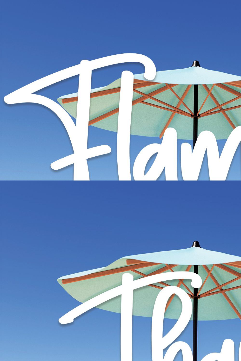 Flamingo | Script Font pinterest preview image.