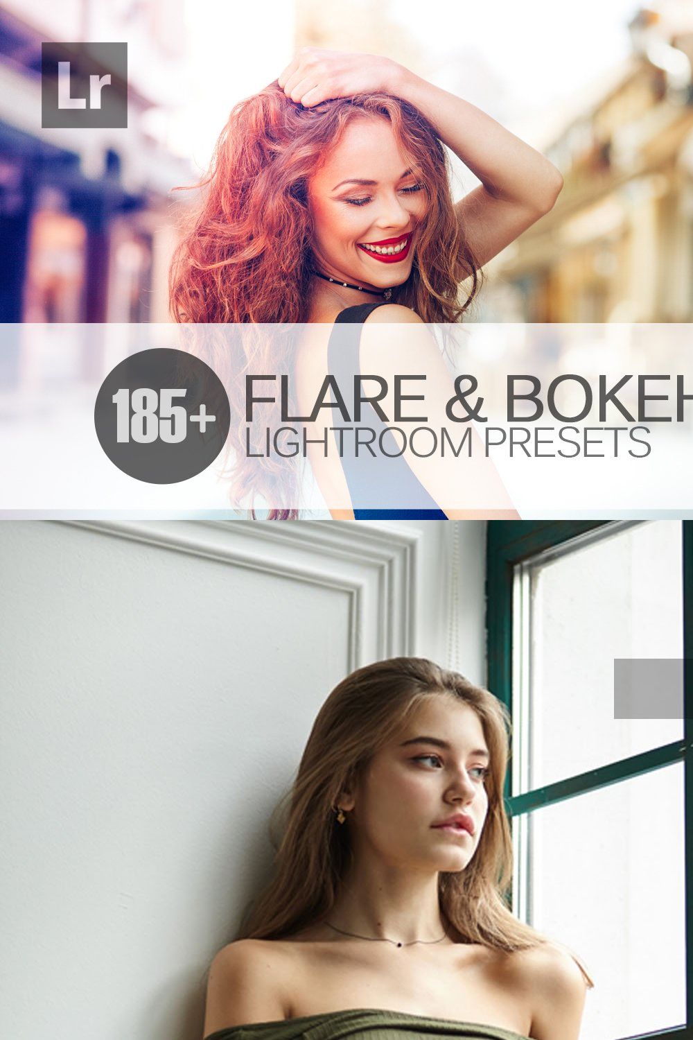 Flare And Bokeh Lightroom Presets pinterest preview image.