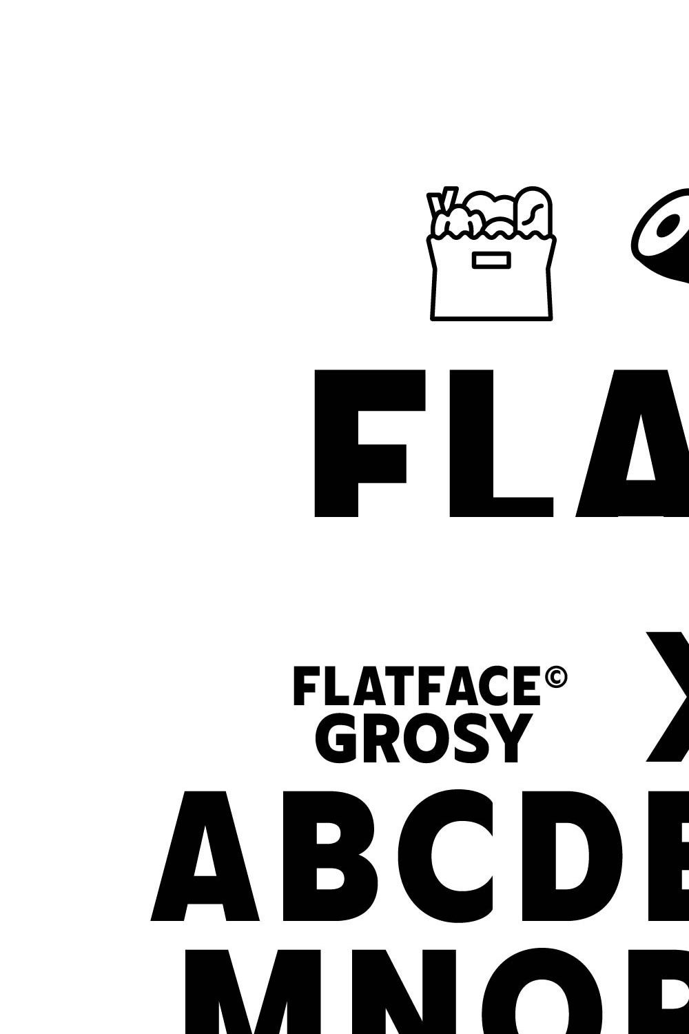 Flatface Grosy pinterest preview image.
