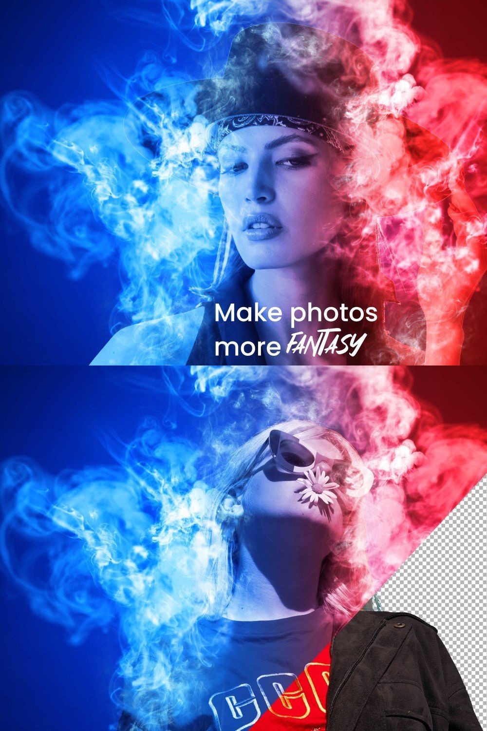Fog Photo Effect Psd pinterest preview image.