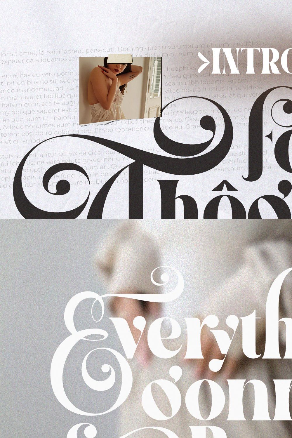 Font Thography pinterest preview image.