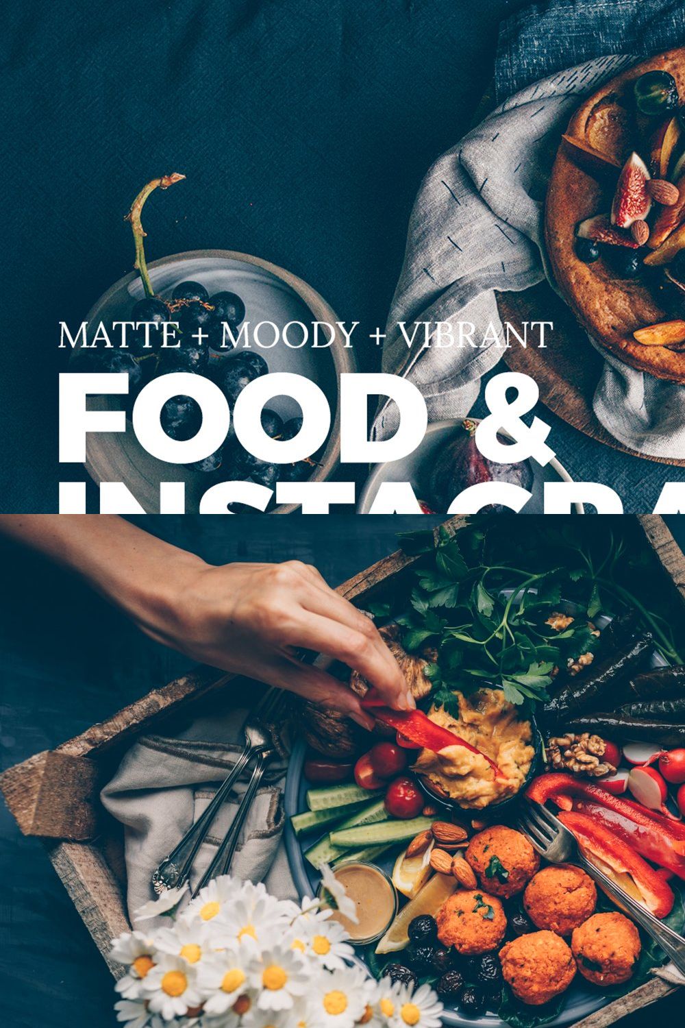 Food & Instagram Lightroom Presets pinterest preview image.