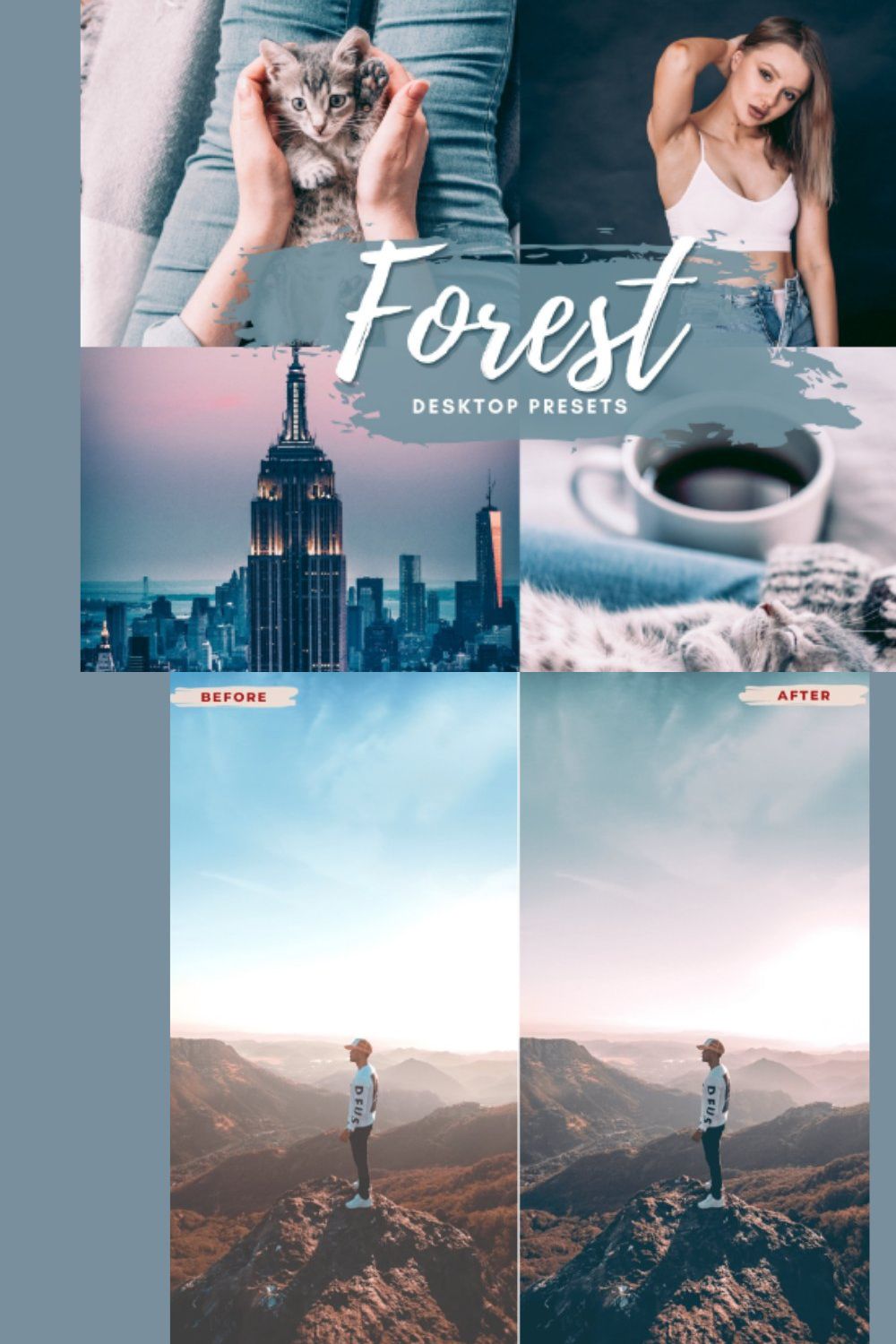 FOREST DESKTOP Lightroom Presets pinterest preview image.