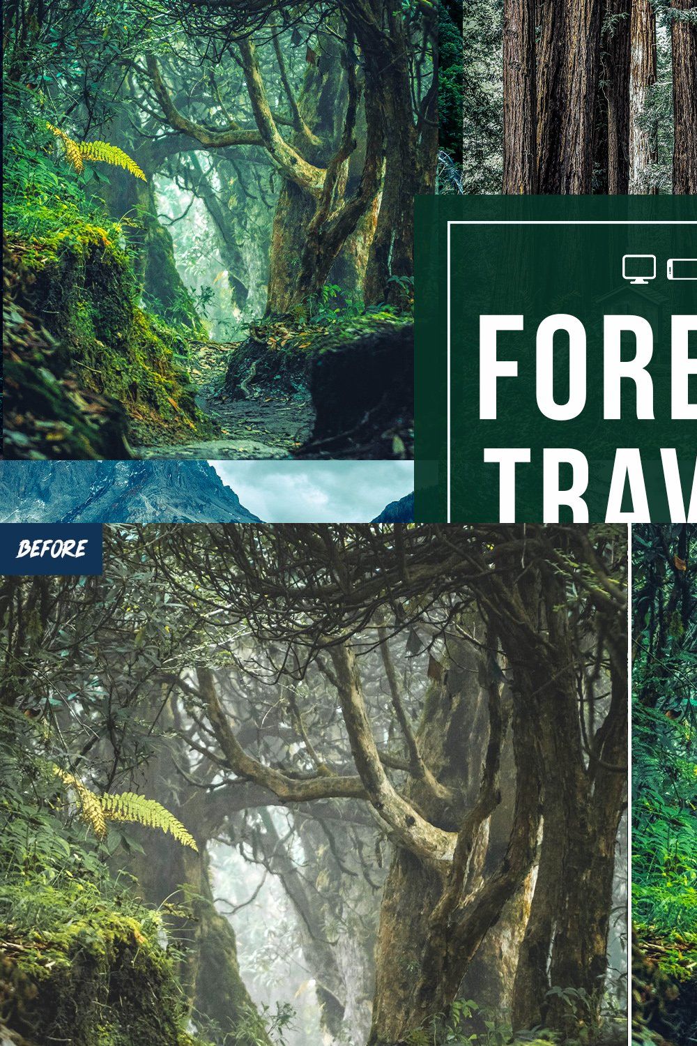 Forest Lightroom Presets pinterest preview image.