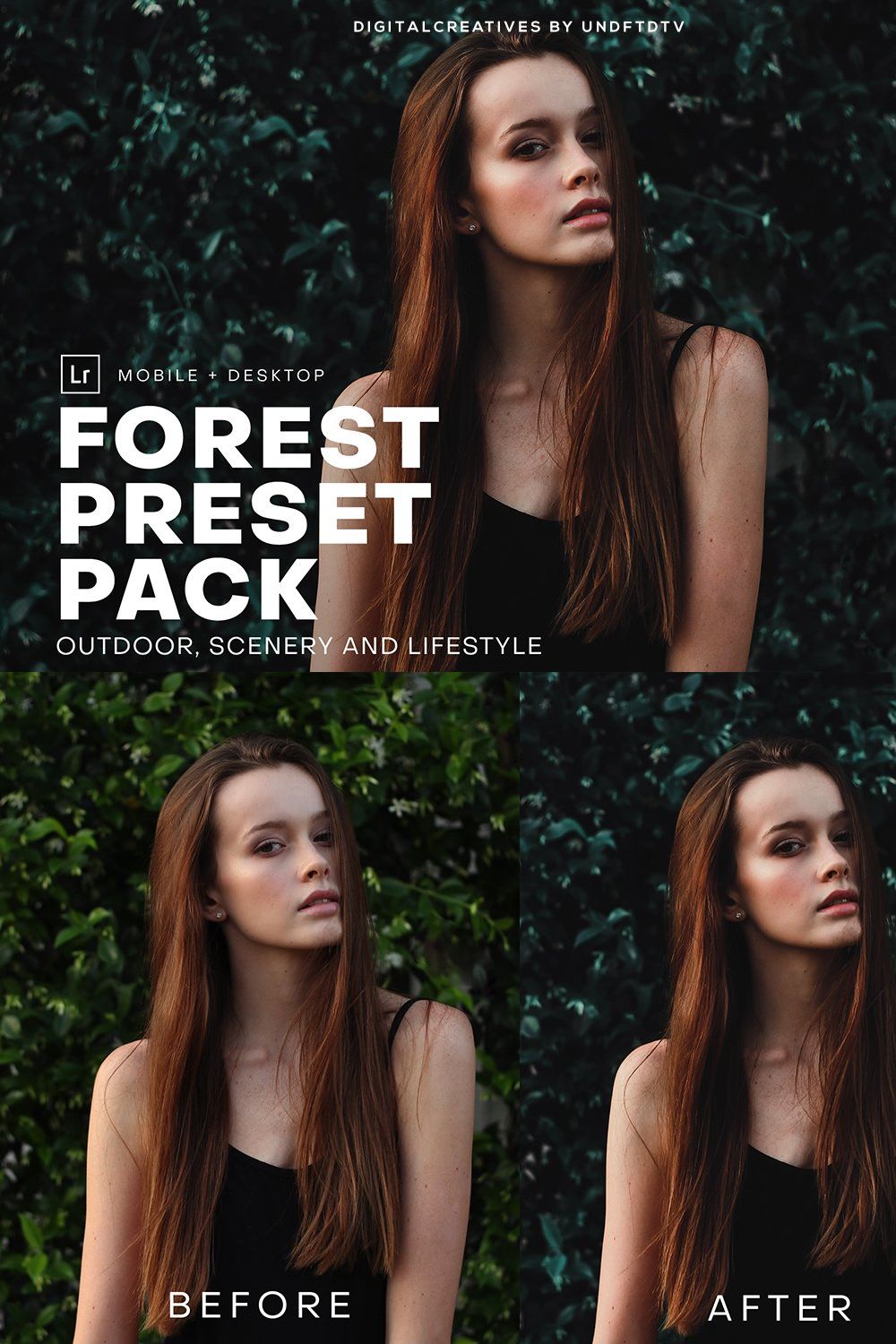 Forest Mobile & Desktop Lightroom pinterest preview image.