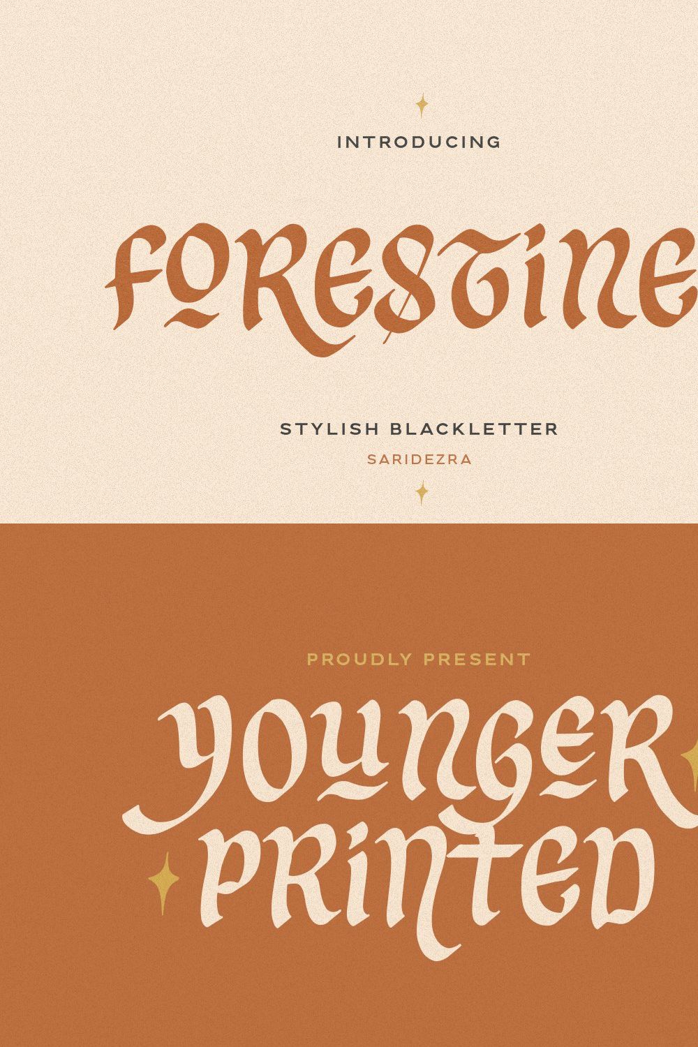 Forestine - Stylish Blackletter pinterest preview image.