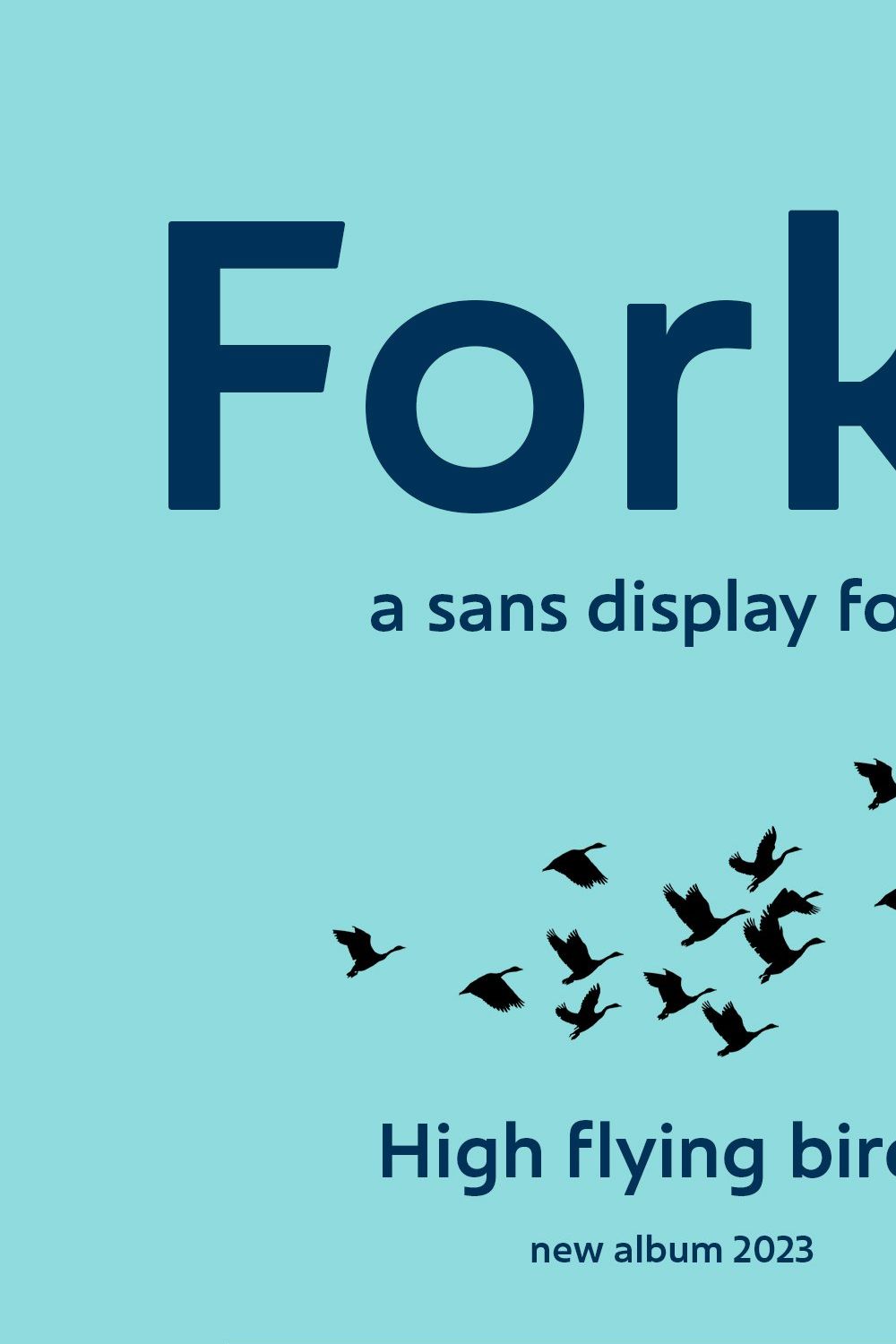 Forka Sans Font pinterest preview image.