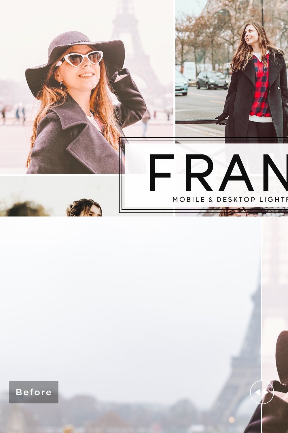 France Lightroom Presets Pack pinterest preview image.