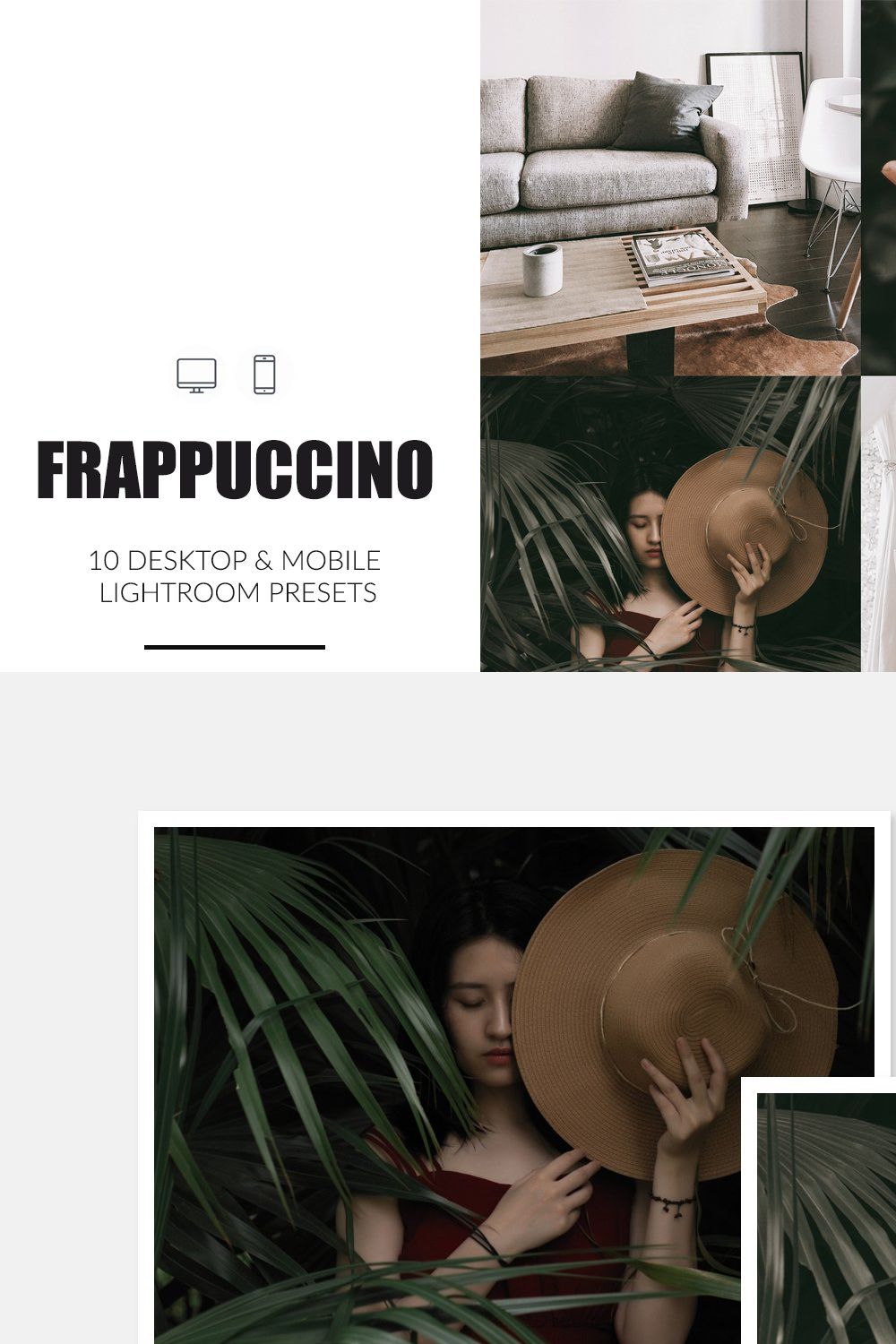 Frappuccino Lightroom Presets pinterest preview image.