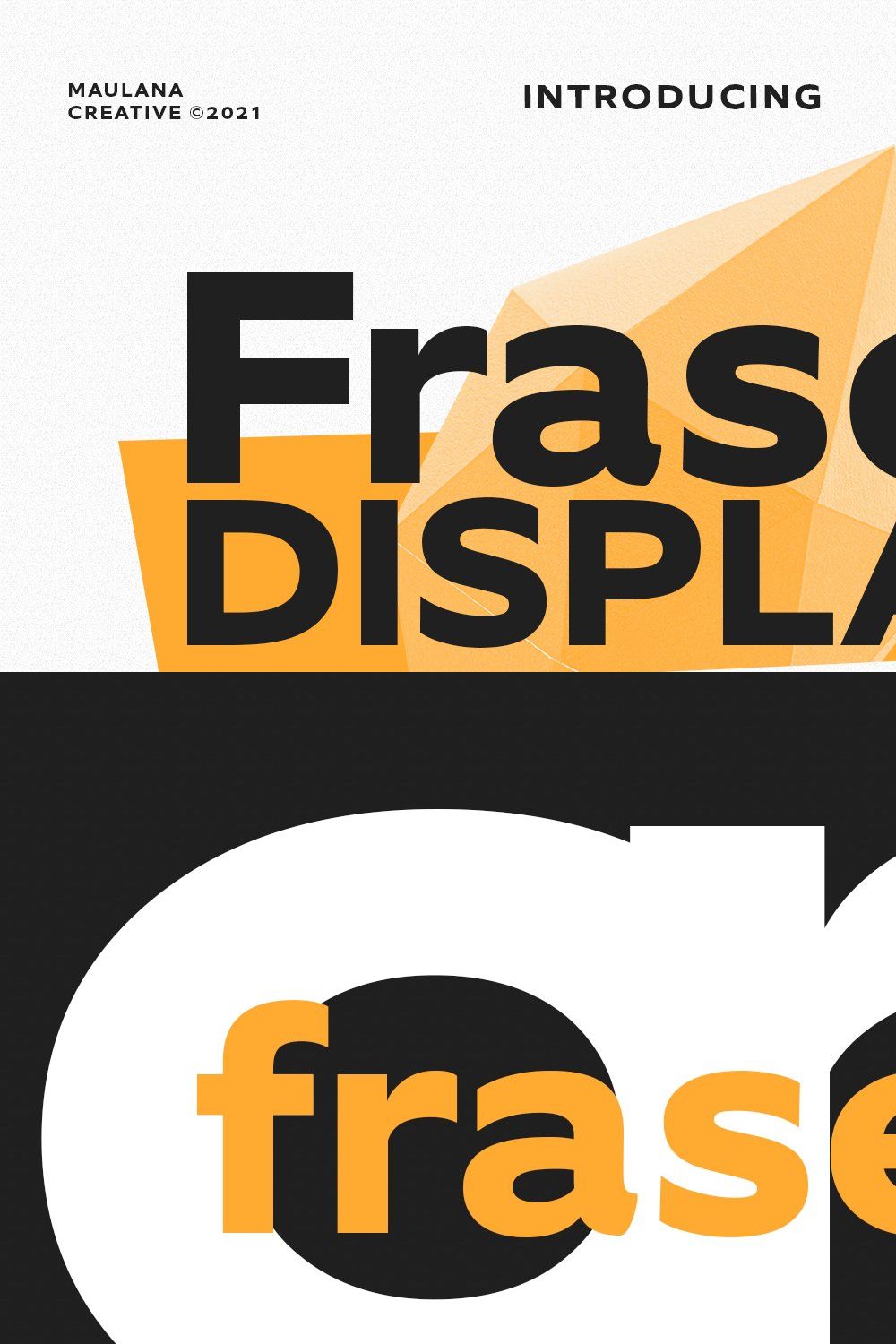 Fraset Sans Serif Display Font pinterest preview image.