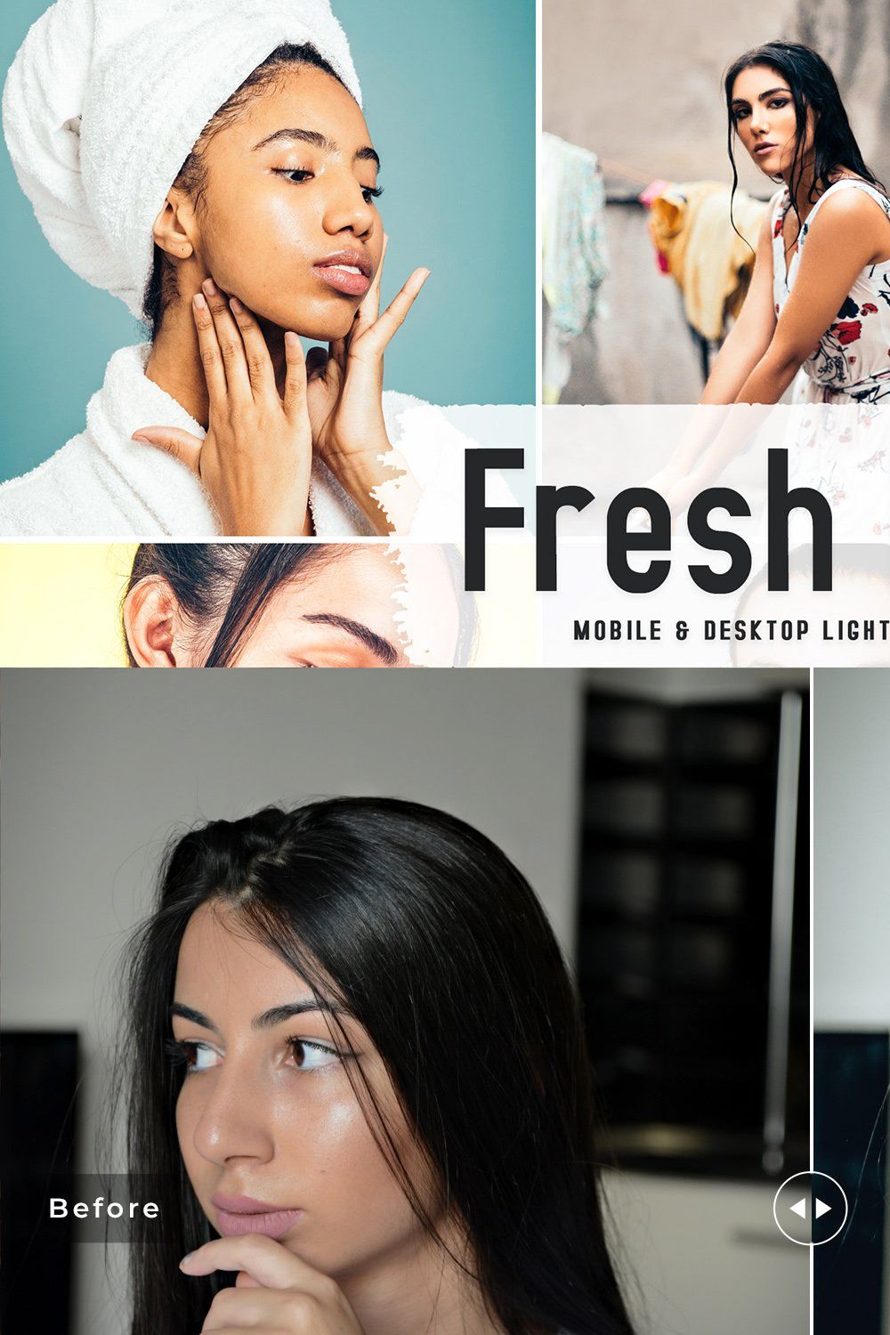 Fresh Look Pro Lightroom Presets pinterest preview image.