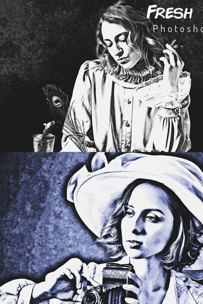 Fresh Sketch Photoshop Action – MasterBundles