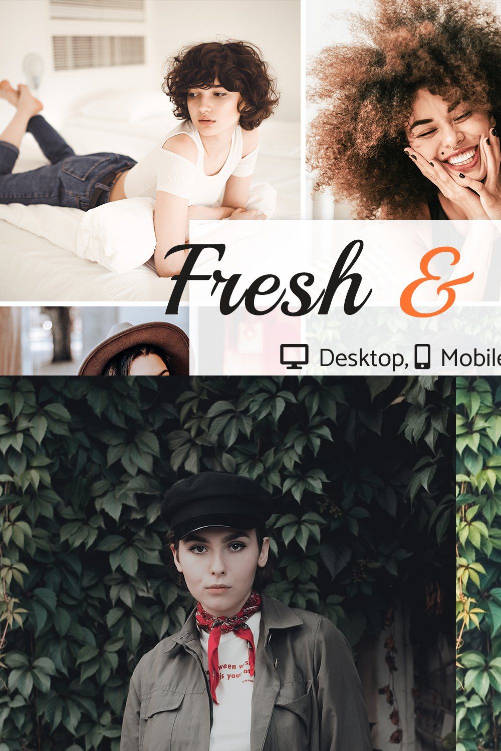 Fresh & White Lightroom Collection pinterest preview image.