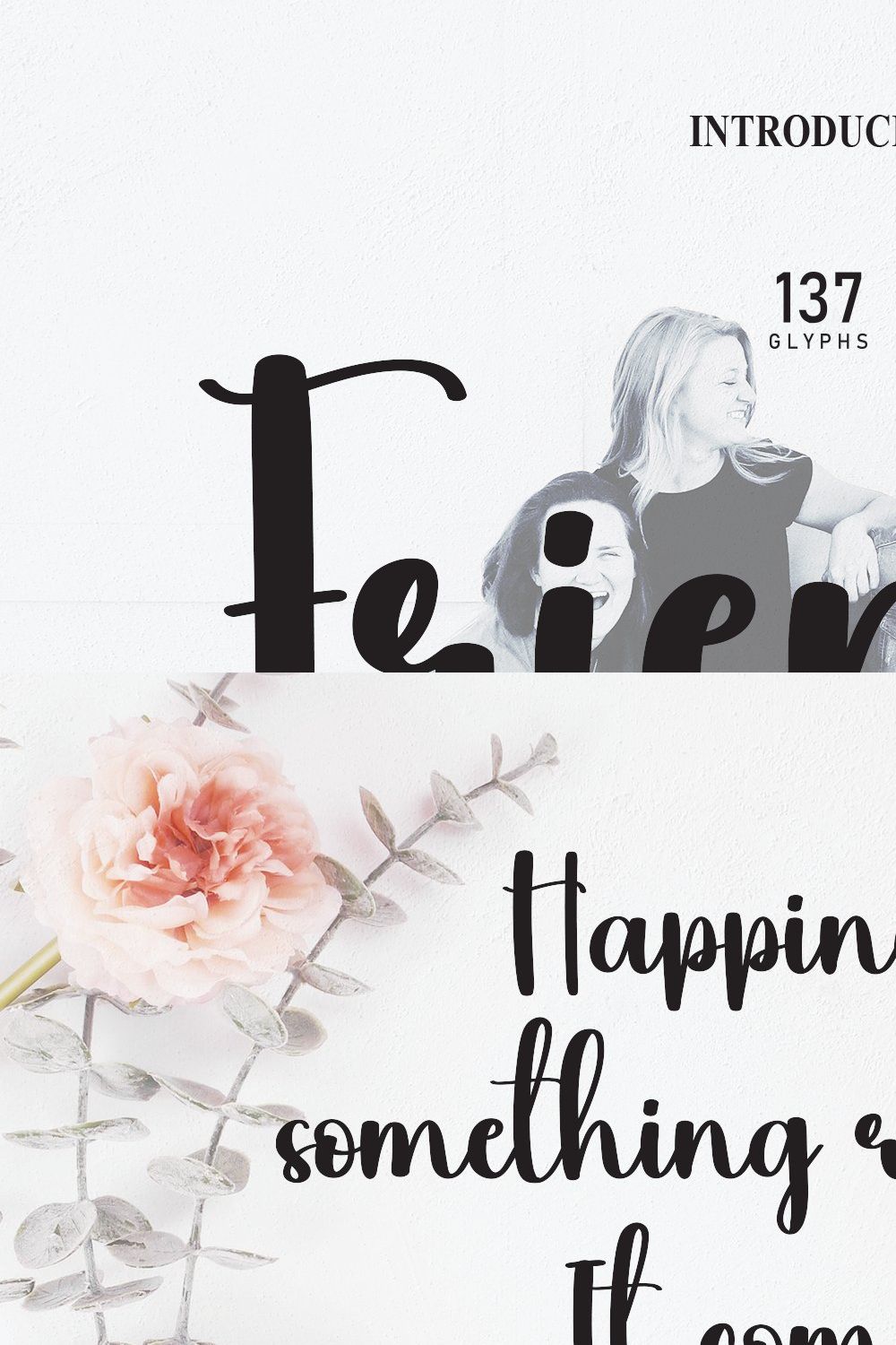 Friends | Script Font pinterest preview image.