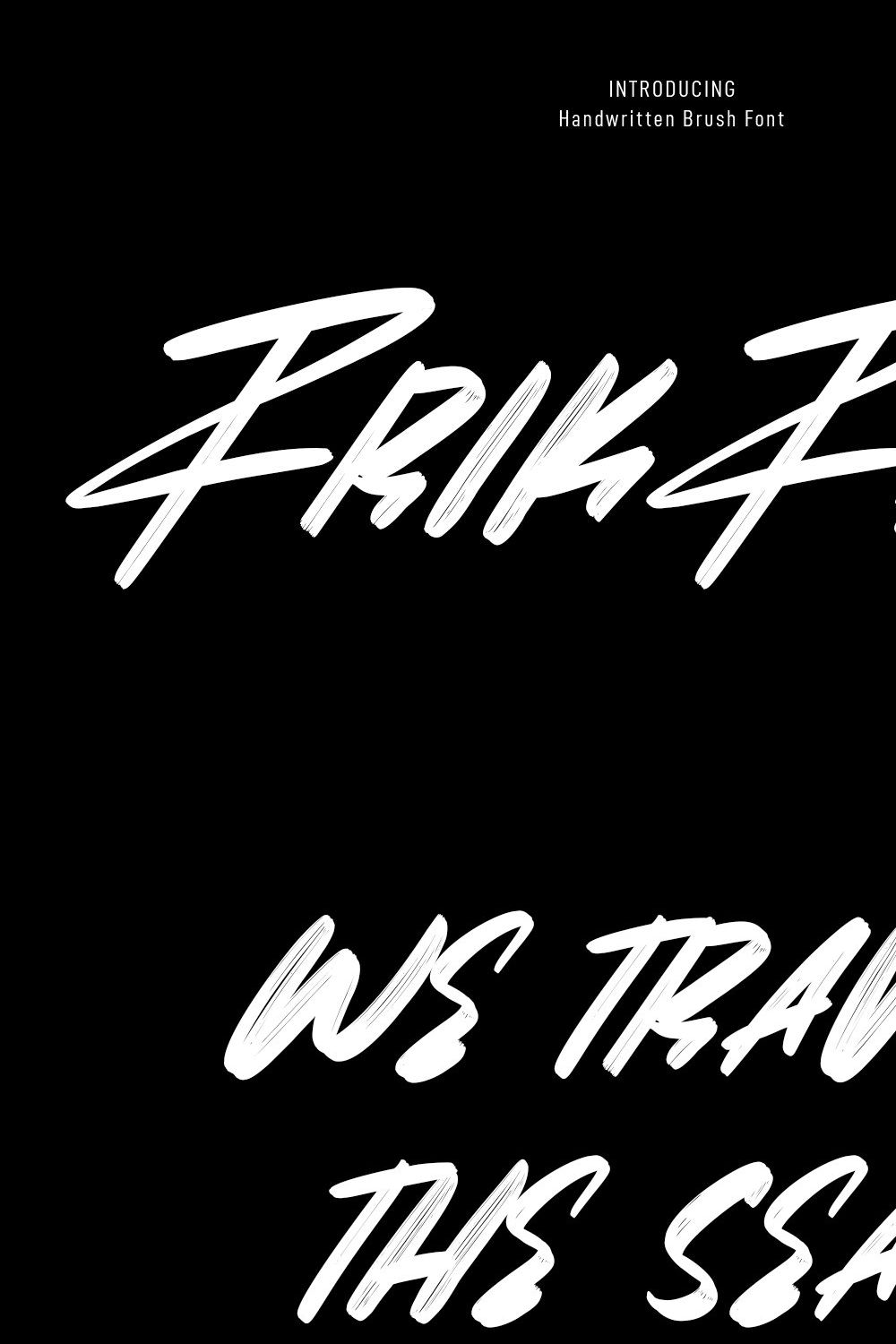 Frikfast Brush Scipt Font pinterest preview image.