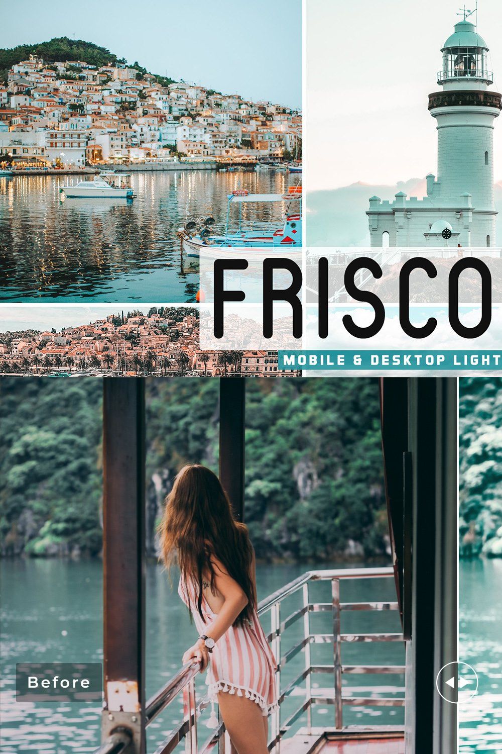 Frisco Bay Pro Lightroom Presets pinterest preview image.