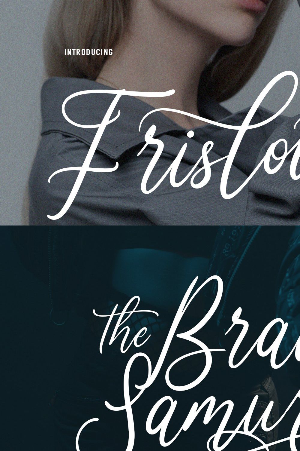 Frisloud Script Font pinterest preview image.