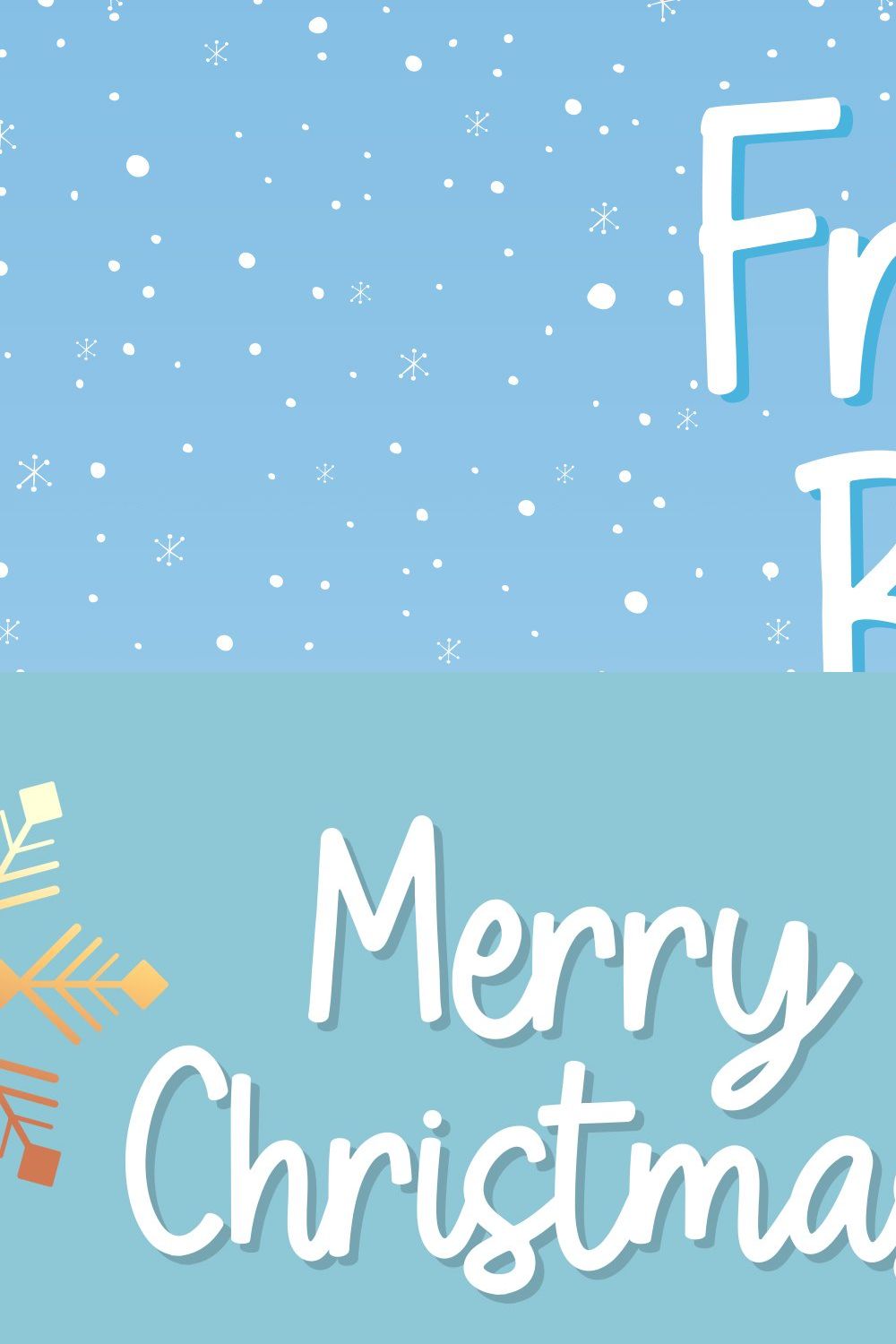 Frosty Blue - Cute Handwritten Fonts pinterest preview image.