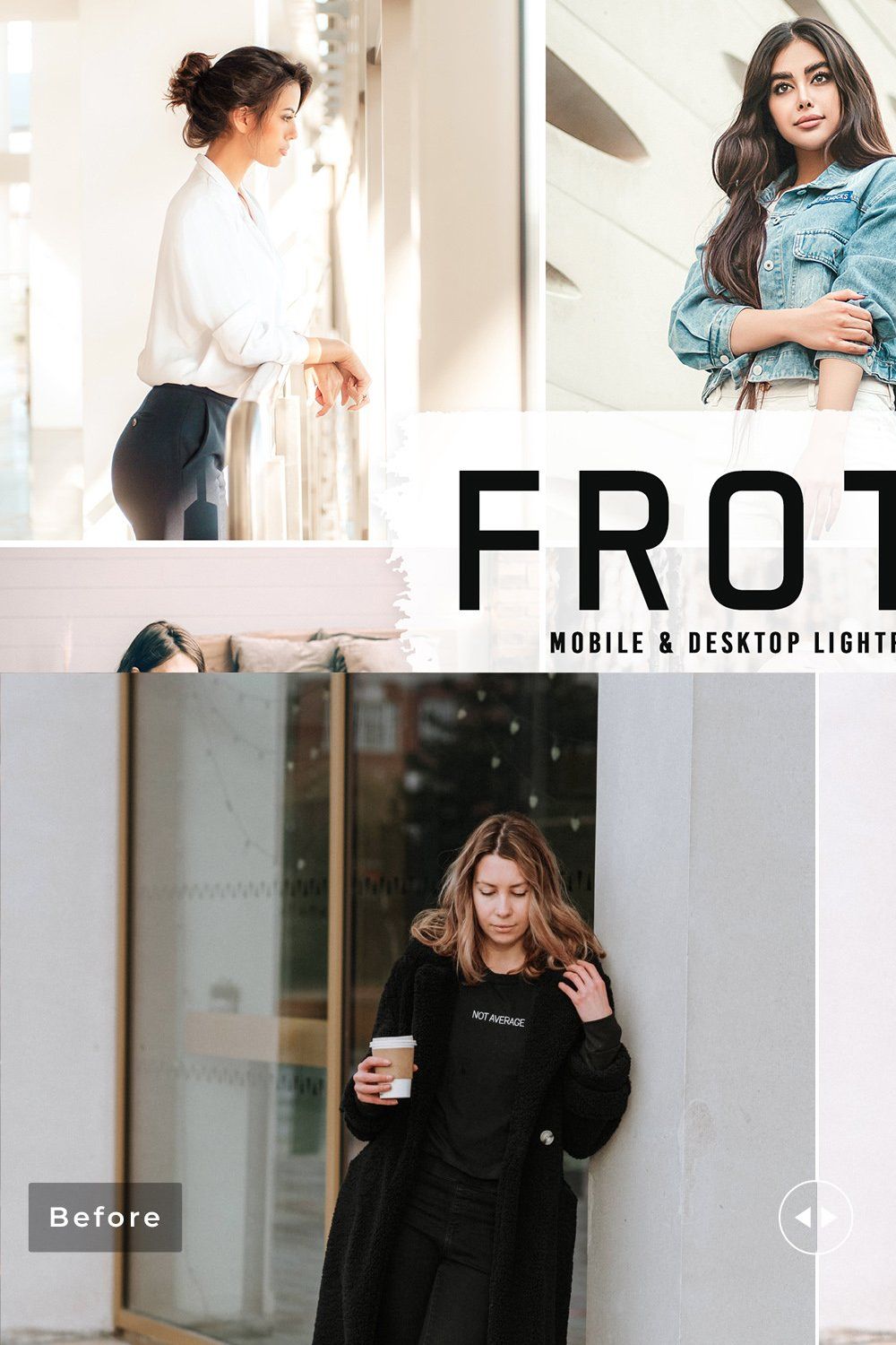 Frothy Pro Lightroom Presets pinterest preview image.