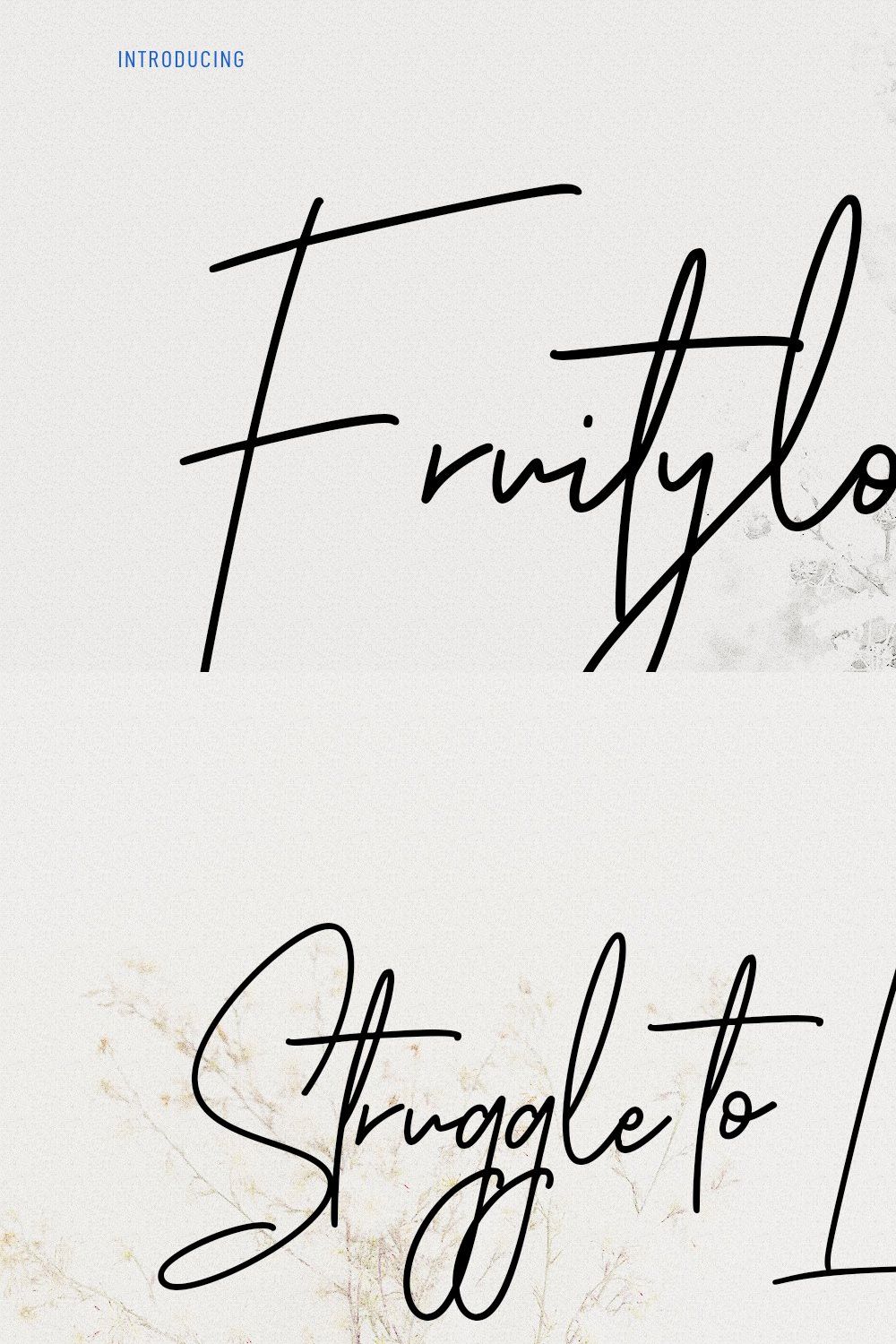 Fruityloops Script Font pinterest preview image.